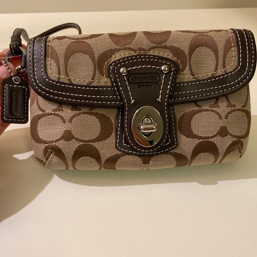 Coach Signature Collection Wristlet